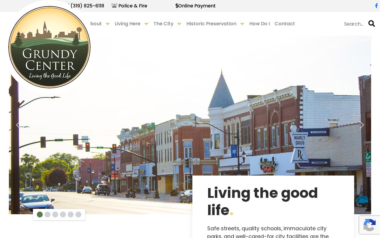 Grundy Center warrant records city hall page