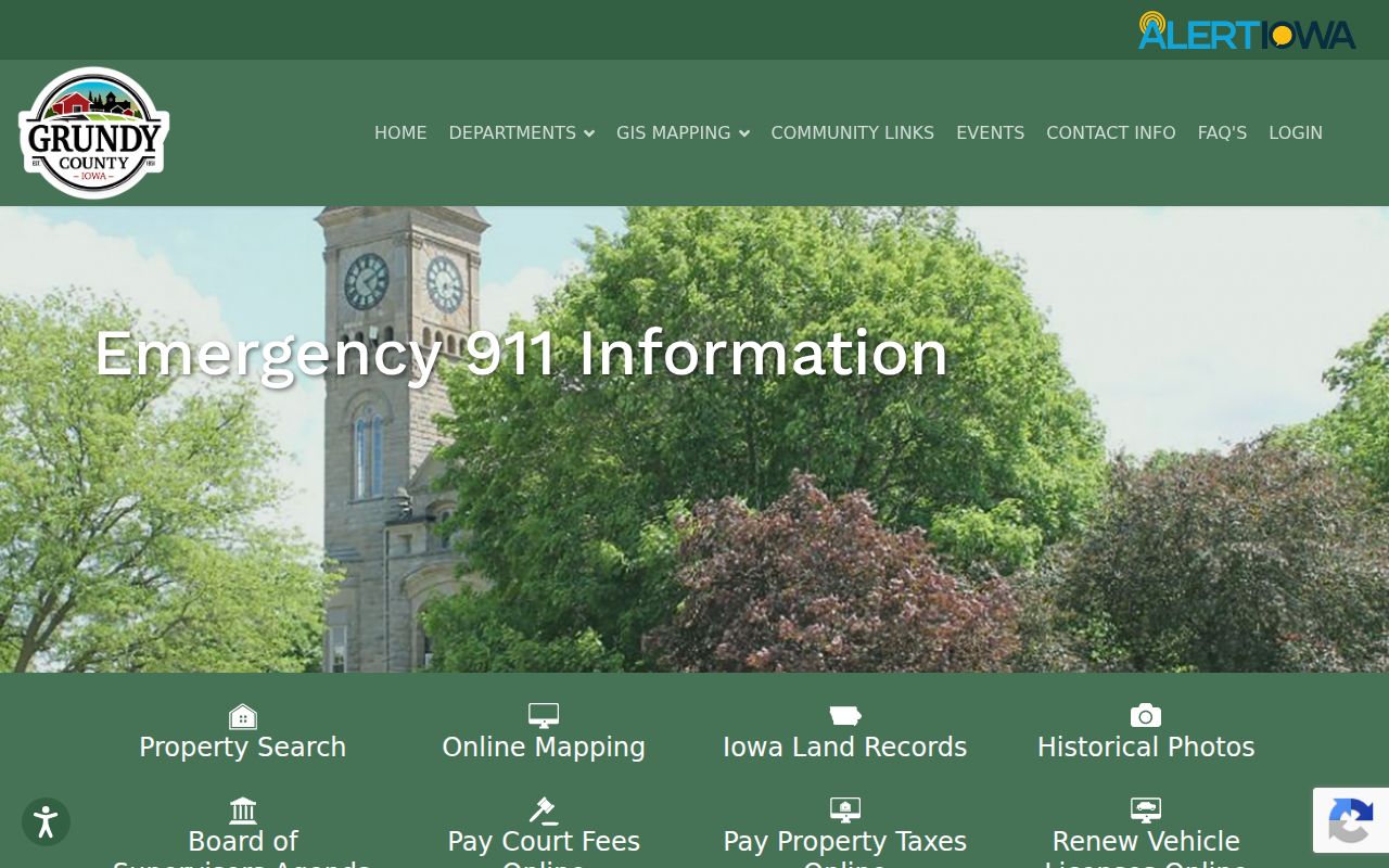 Grundy County warrant records sheriff contact page